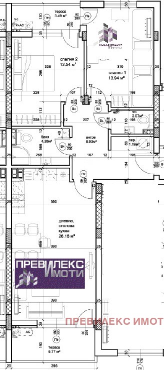 Till salu  2 sovrum Plovdiv , Vastanitjeski , 113 kvm | 39835005