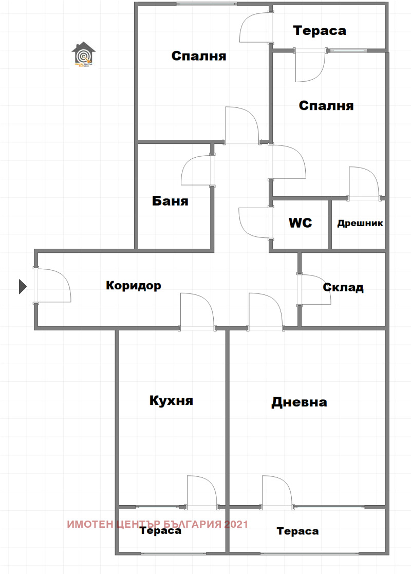 Продается  3 спальни София , Люлин 4 , 122 кв.м | 32934764 - изображение [2]