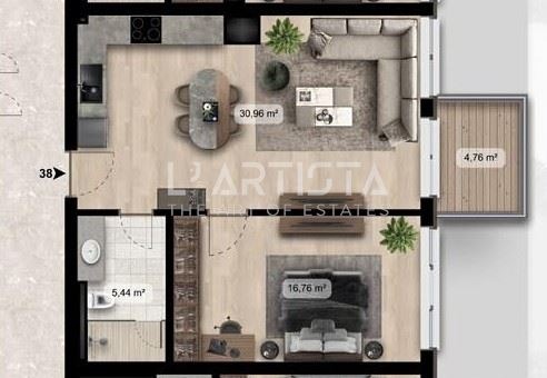 Продава 2-СТАЕН, гр. София, Дружба 2, снимка 2 - Апартаменти - 55117289