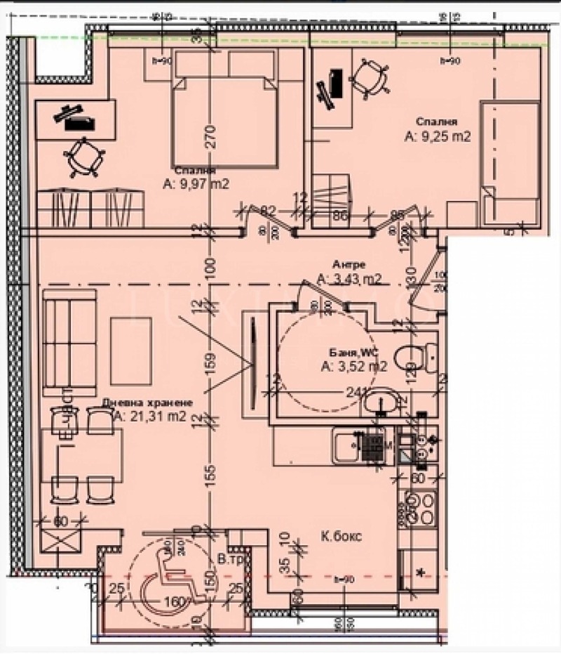 Продава 3-СТАЕН, гр. Бургас, Зорница, снимка 2 - Aпартаменти - 49274262