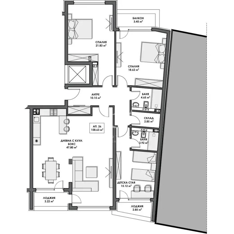 Продава 4-СТАЕН, гр. София, Бояна, снимка 5 - Апартаменти - 52220642