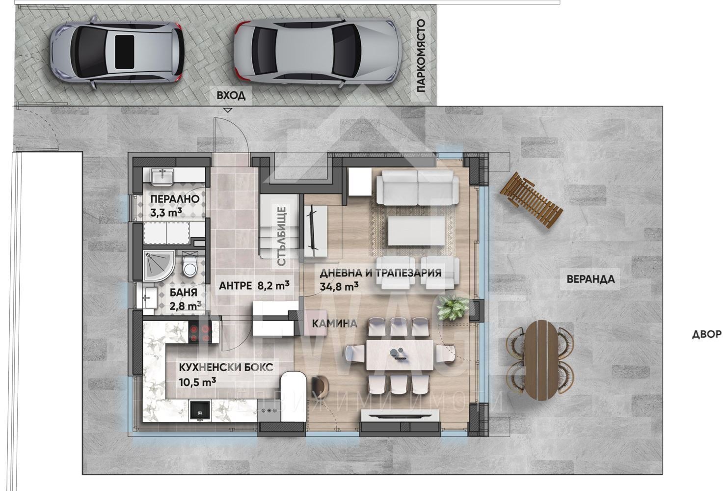 Продава КЪЩА, с. Близнаци, област Варна, снимка 3 - Къщи - 55130059