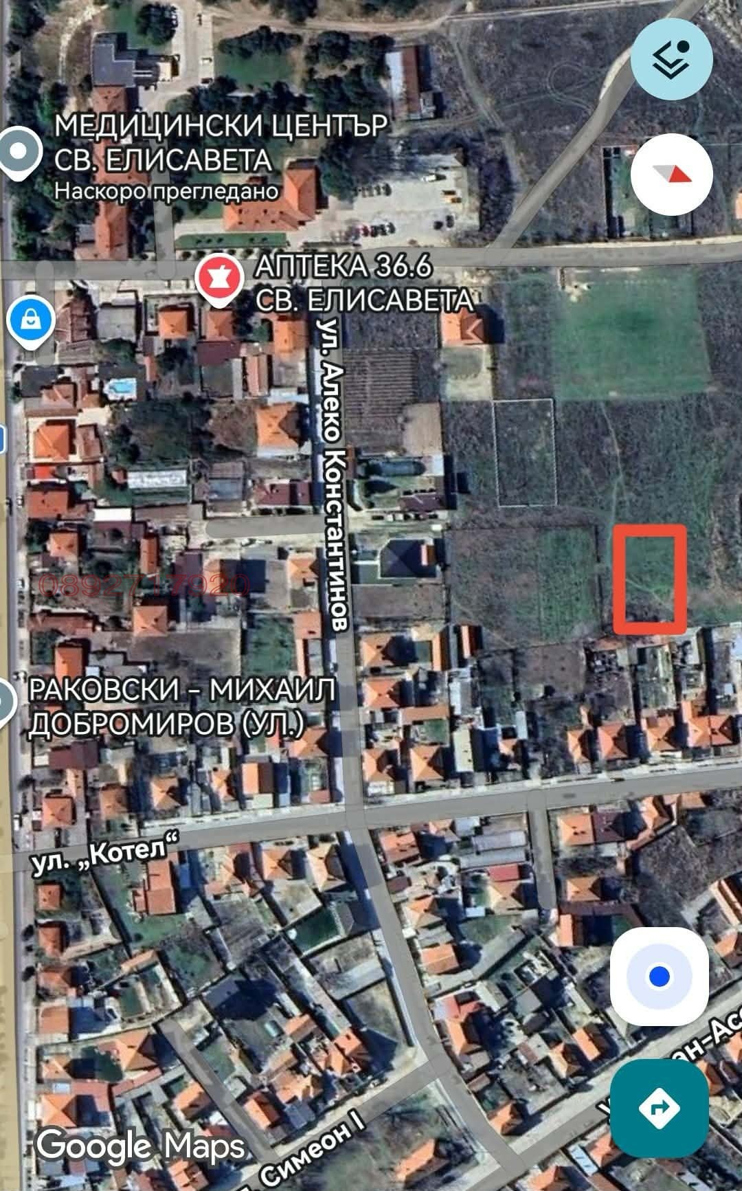 Продава ПАРЦЕЛ, гр. Раковски, област Пловдив, снимка 2 - Парцели - 54400500