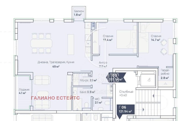 Na sprzedaż  2 sypialnie Sofia , Simeonowo , 166 mkw | 75642241 - obraz [17]