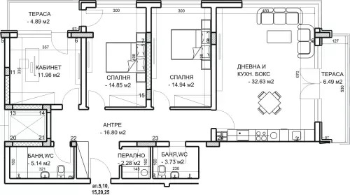 Продава МНОГОСТАЕН, гр. Пловдив, Младежки Хълм, снимка 2 - Апартаменти - 52710003
