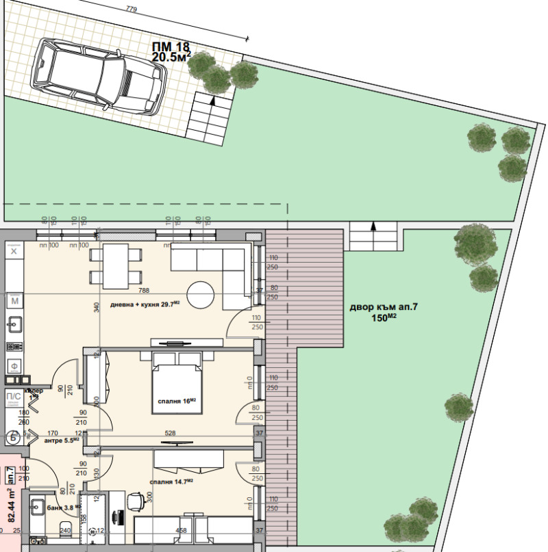 Продава  3-стаен град Стара Загора , Железник - център , 97 кв.м | 12170482 - изображение [2]
