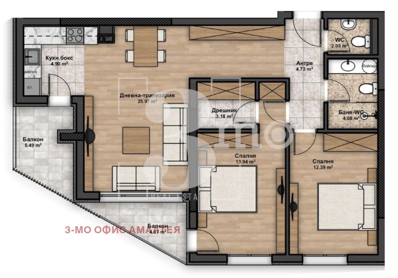 Till salu  2 sovrum Sofia , Ljulin 5 , 110 kvm | 50969039 - bild [2]