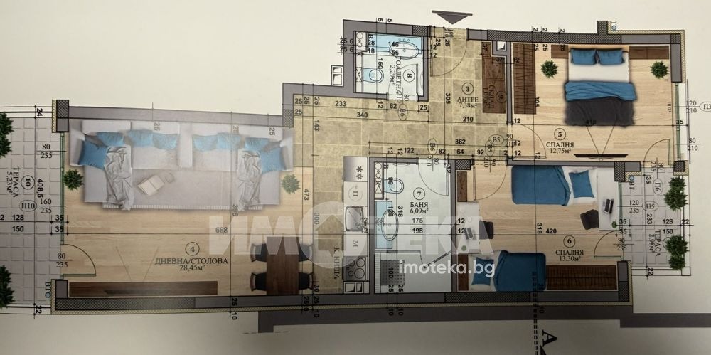 Продава 3-СТАЕН, гр. София, м-т Гърдова глава, снимка 4 - Апартаменти - 55527869