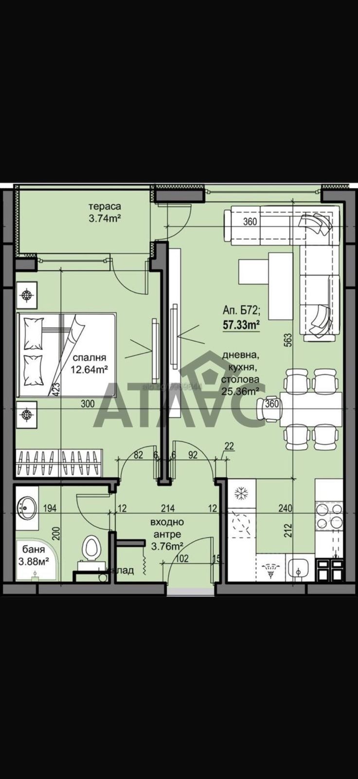 Продава 2-СТАЕН, гр. Пловдив, Христо Смирненски, снимка 4 - Апартаменти - 53092635