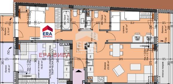 Satılık  2 yatak odası Sofia , Suhata reka , 104 metrekare | 11382849 - görüntü [4]