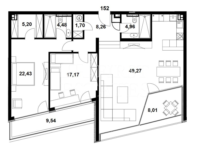 Продава 3-СТАЕН, гр. София, Малинова долина, снимка 2 - Апартаменти - 51972089