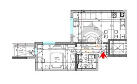 1 chambre Droujba 1, Sofia