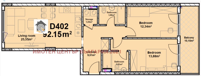 Na sprzedaż  2 sypialnie Sofia , Poligona , 110 mkw | 34985257 - obraz [2]