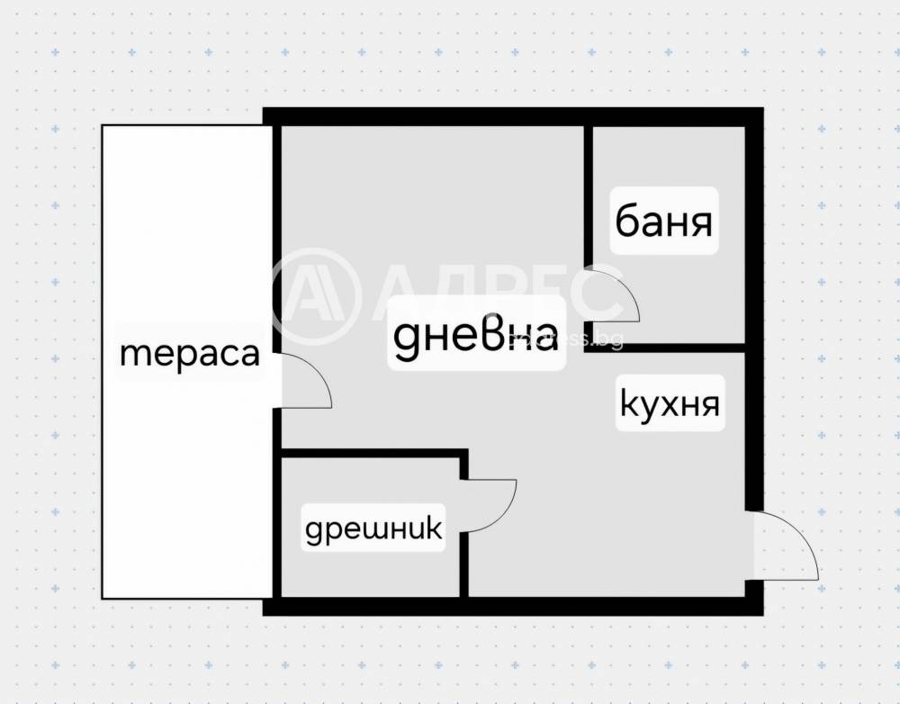 Продава 1-СТАЕН, гр. София, Полигона, снимка 4 - Апартаменти - 56597035