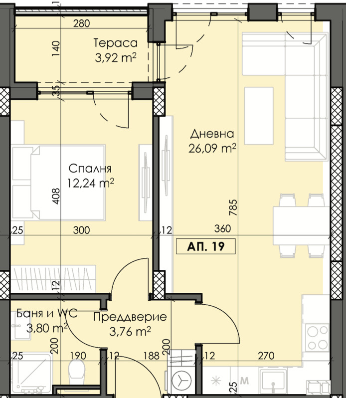 Продава 2-СТАЕН, гр. Пловдив, Тракия, снимка 4 - Aпартаменти - 48422951