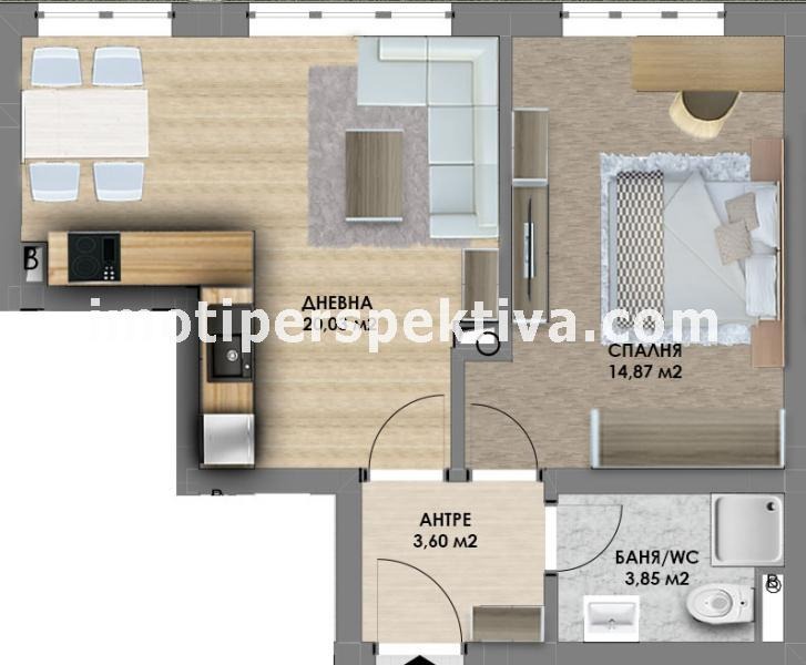 Продается  1 спальня Пловдив , Христо Смирненски , 64 кв.м | 22418096 - изображение [9]