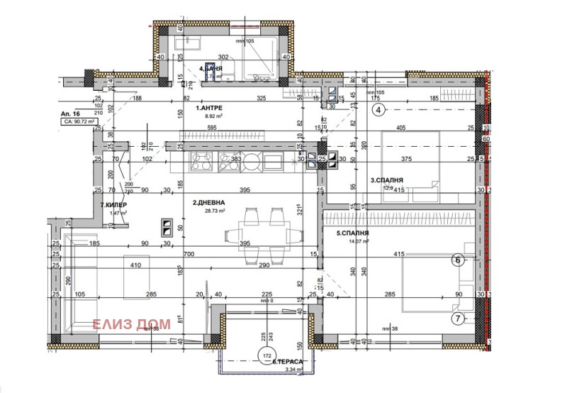 Продава 3-СТАЕН, гр. Варна, Виница, снимка 10 - Апартаменти - 52332345