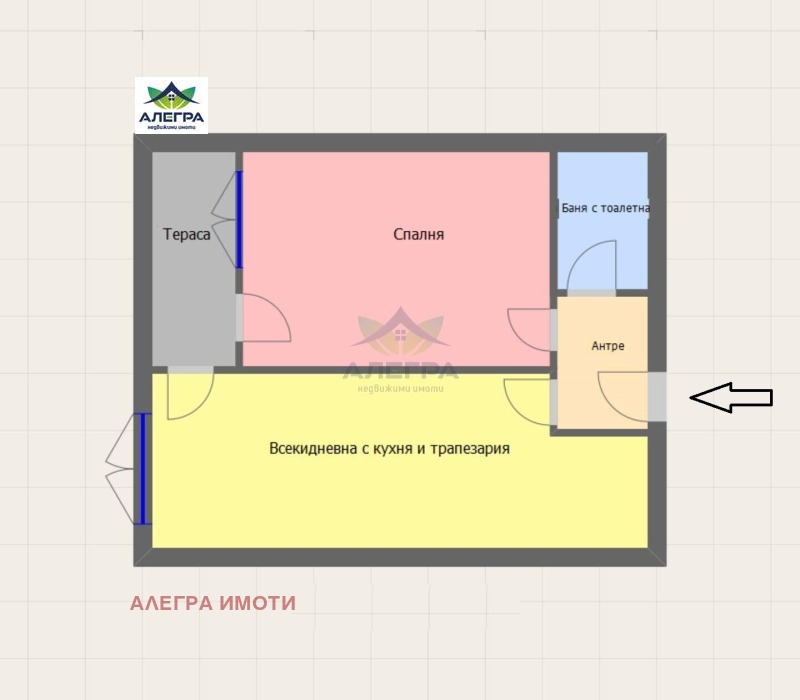 In vendita  1 camera da letto Pazardgik , Promishlena zona , 66 mq | 45470765 - Immagine [2]