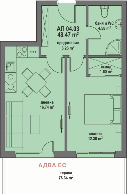 Продава 2-СТАЕН, гр. София, гр. Банкя