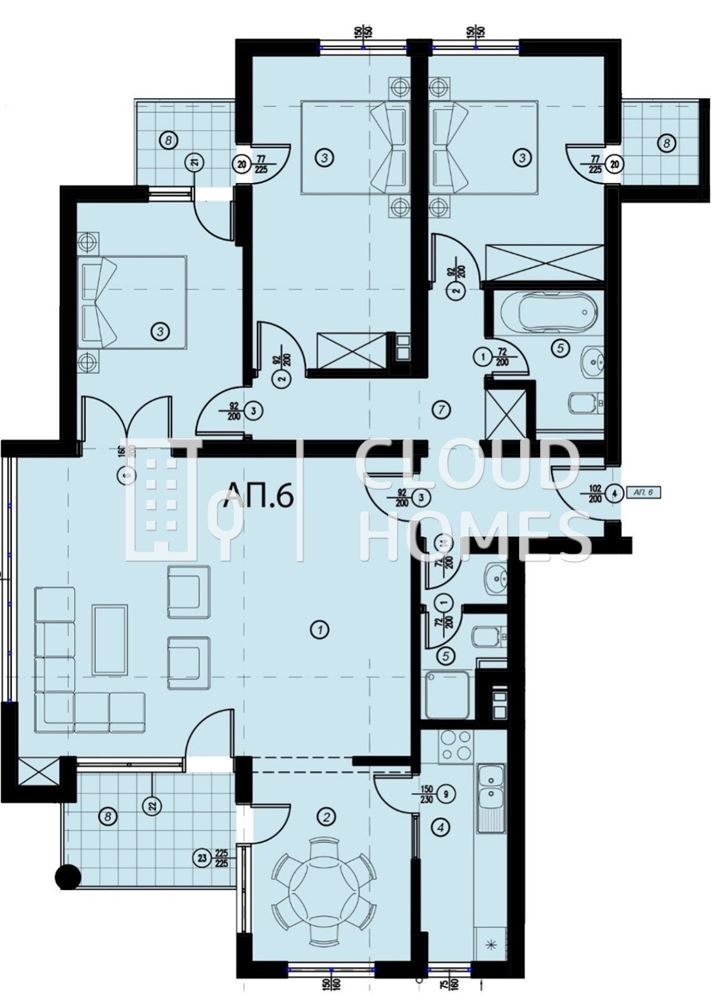 Продава 4-СТАЕН, гр. София, Манастирски ливади, снимка 2 - Апартаменти - 47616632