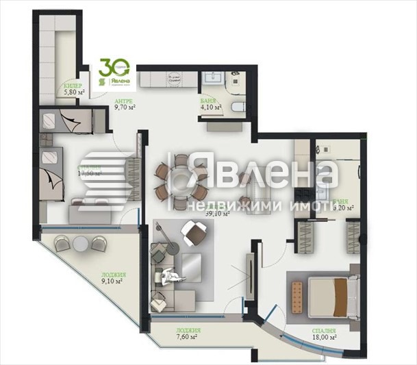Продава 3-СТАЕН, гр. Варна, м-т Ален мак, снимка 13 - Апартаменти - 55139245