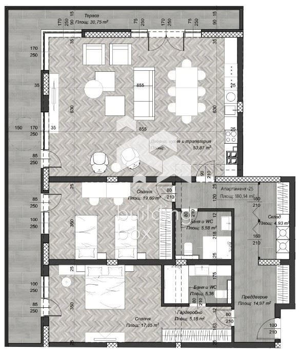 Продава 3-СТАЕН, гр. София, Център, снимка 2 - Апартаменти - 54643021