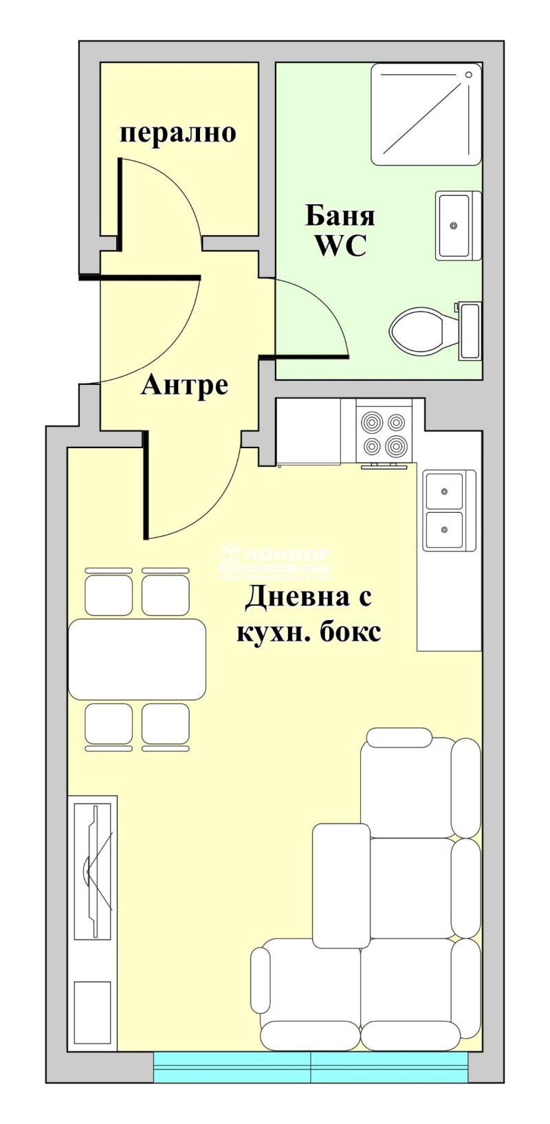 Til salg  Studie Plovdiv , Vastanicheski , 40 kvm | 33485060 - billede [2]