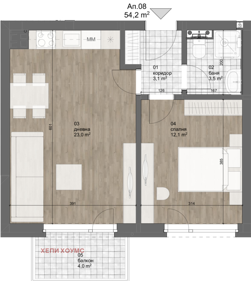 De vânzare  1 dormitor Sofia , Malinova dolina , 61 mp | 46176644 - imagine [6]