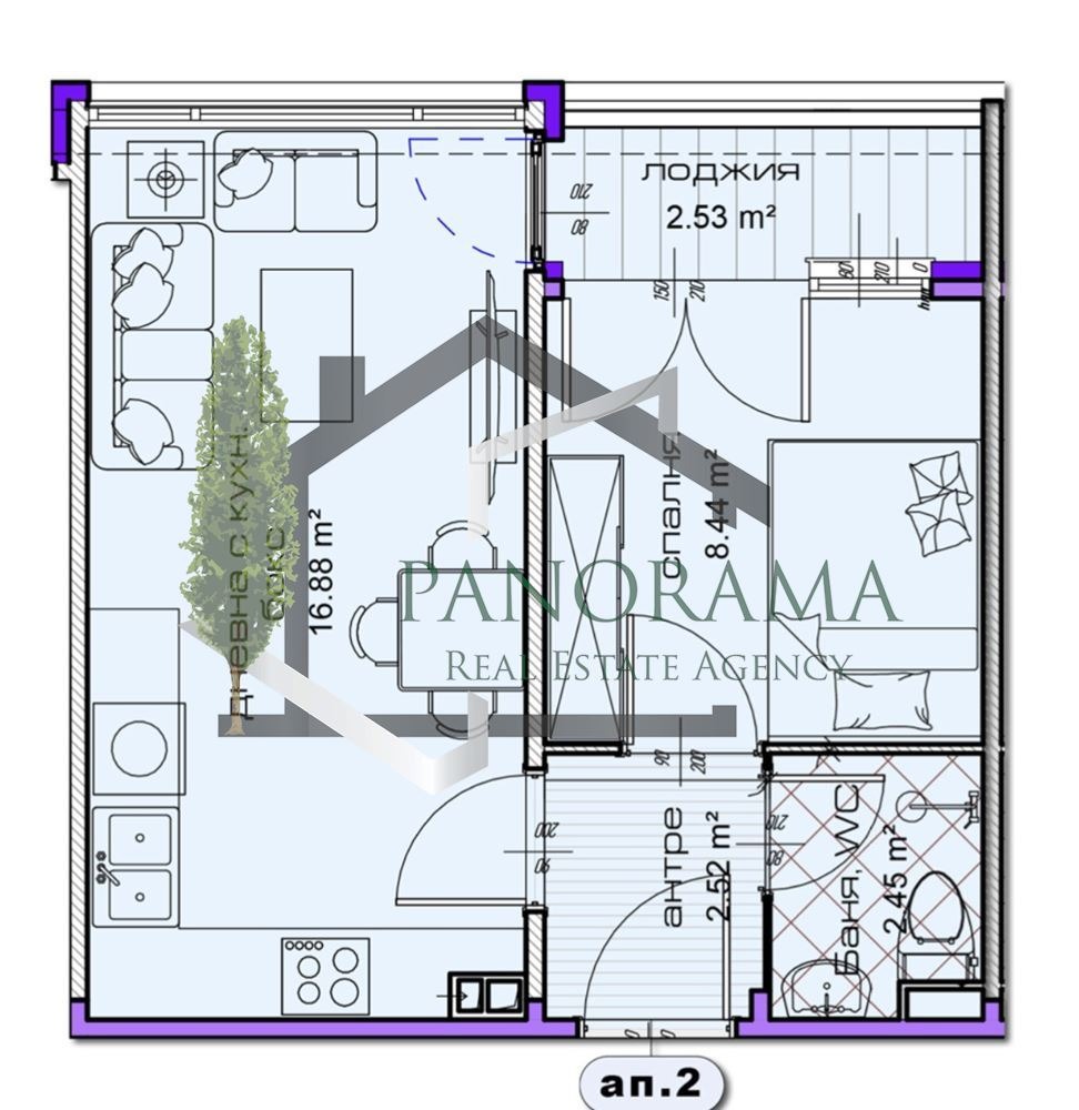 Продава 2-СТАЕН, гр. Шумен, Басейна, снимка 2 - Апартаменти - 55611584