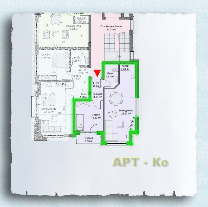 Продава 2-СТАЕН в град Перник, Център - 73 кв.м / 120 000 € » 234 699.60 лв., АРТ-КО
