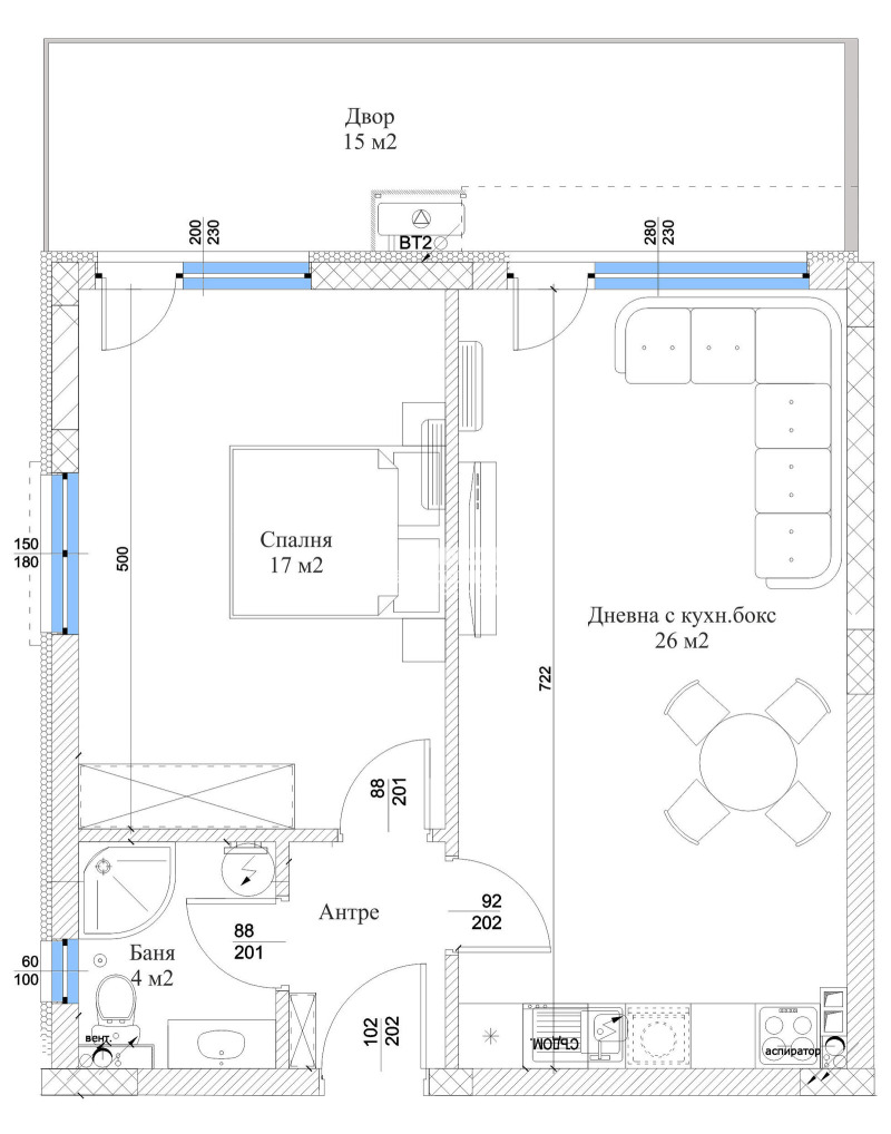 Продаја  1 спаваћа соба Пловдив , Остромила , 81 м2 | 43118772 - слика [2]