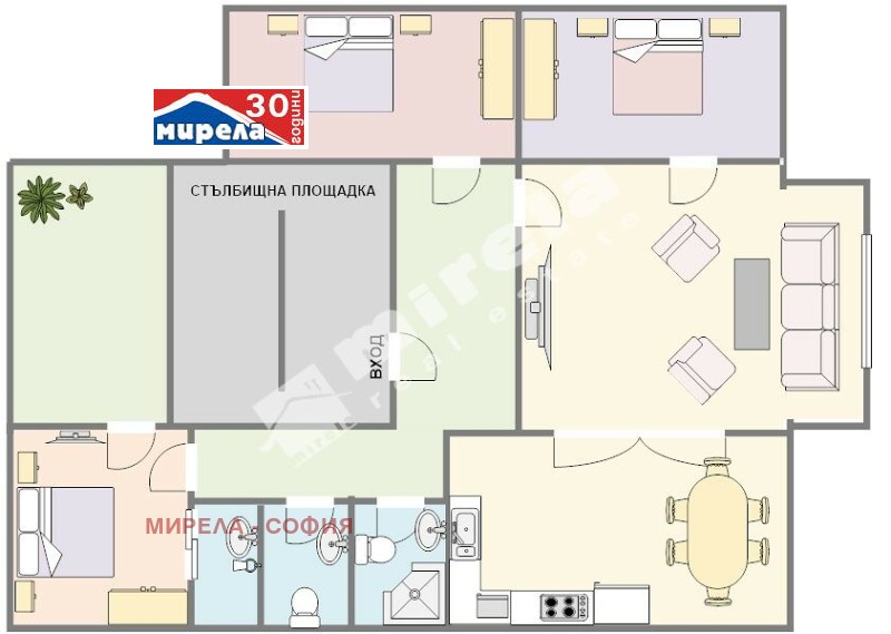 Продава 4-СТАЕН в град София, Център - 132 кв.м / При запитване, МИРЕЛА - СОФИЯ