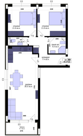 3-стаен град Варна, Кайсиева градина 3