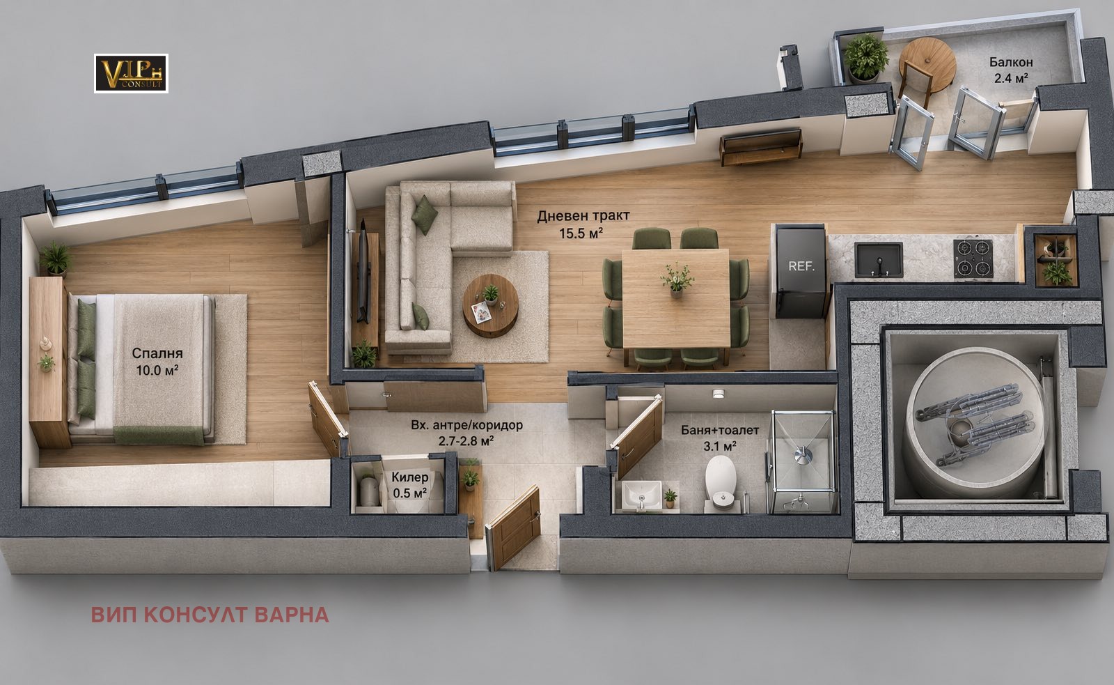 Продава 2-СТАЕН, гр. Варна, Колхозен пазар