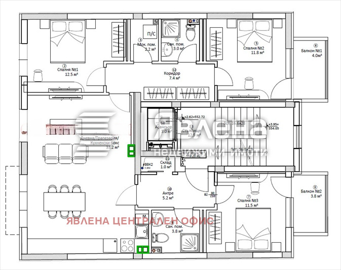 Продава 4-СТАЕН, гр. София, Разсадника, снимка 12 - Апартаменти - 56485582