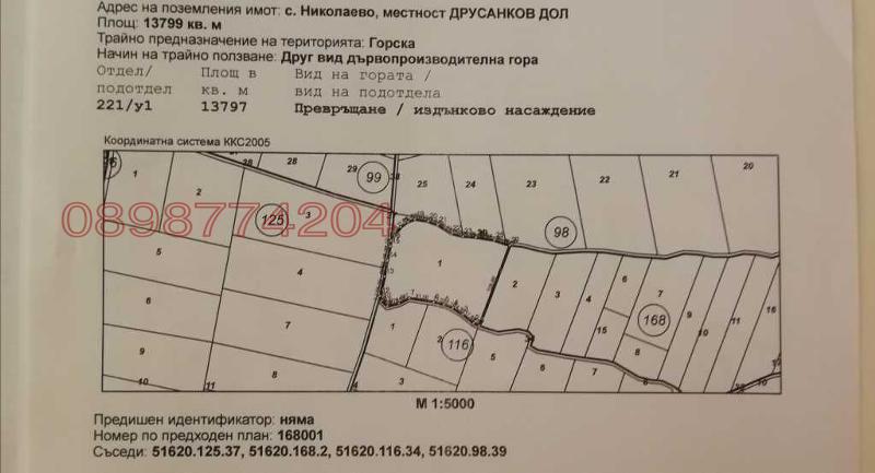 Продава ЗЕМЕДЕЛСКА ЗЕМЯ, с. Николаево, област Плевен, снимка 2 - Земеделска земя - 52784171