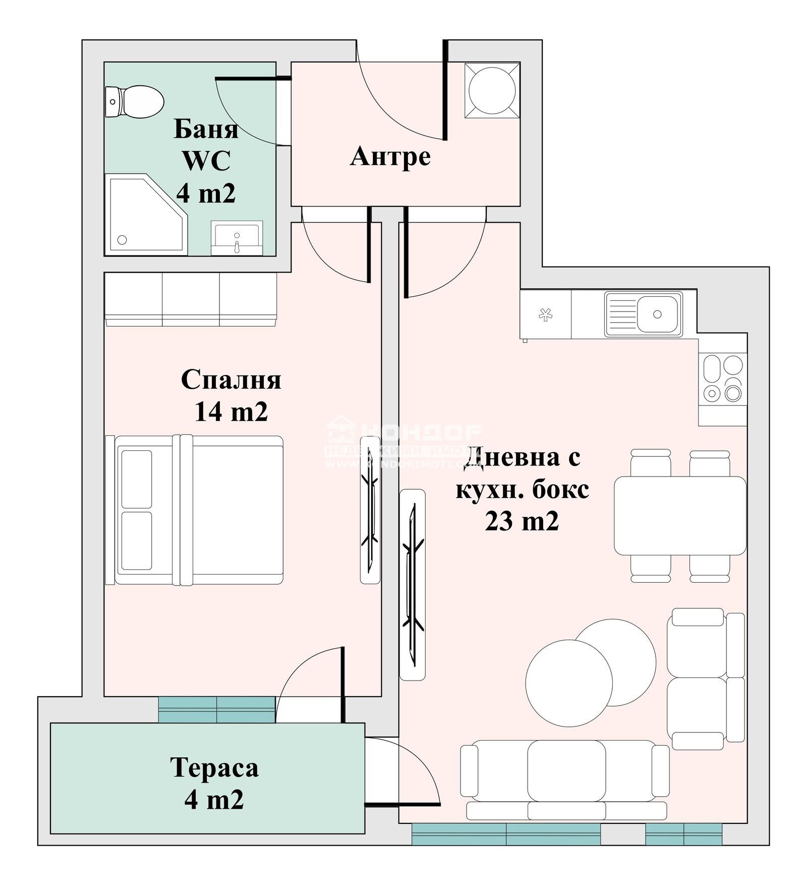 Продава 2-СТАЕН, гр. Пловдив, Тракия, снимка 2 - Апартаменти - 50219935