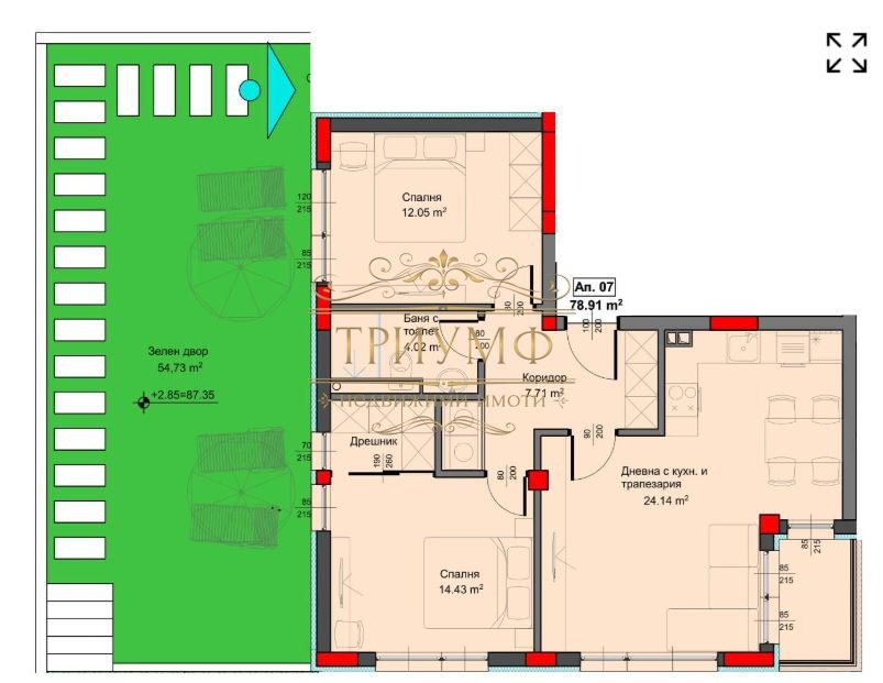 Продава 3-СТАЕН, гр. Варна, Аспарухово, снимка 2 - Апартаменти - 52122571