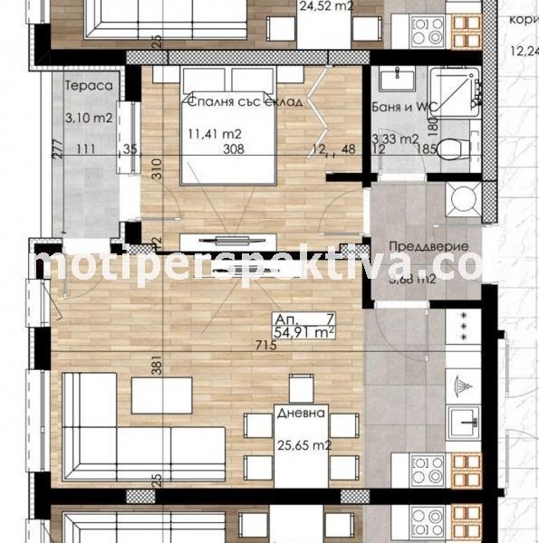 En venta  1 dormitorio Plovdiv , Kyuchuk Parizh , 70 metros cuadrados | 79483203 - imagen [13]