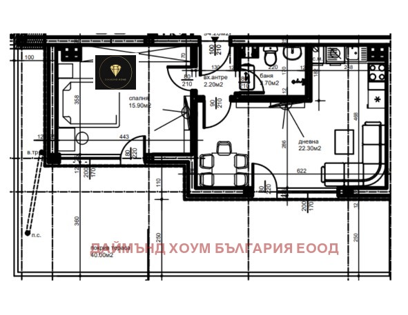 Satılık  1 yatak odası Plovdiv , Komatevski vazel , 107 metrekare | 88654583 - görüntü [2]