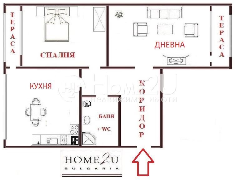 Продается  1 спальня София , Дървеница , 65 кв.м | 12320248 - изображение [9]