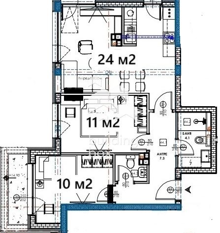 Till salu  2 sovrum Varna , Izgrev , 95 kvm | 34510450 - bild [2]