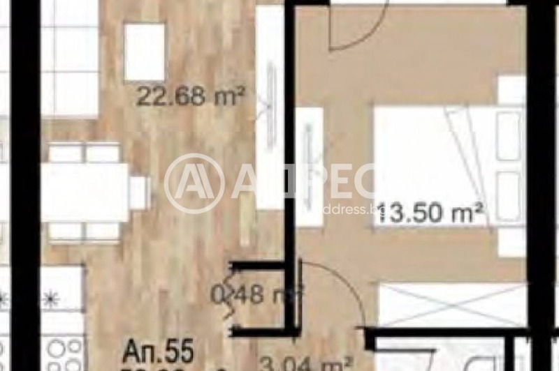 Na sprzedaż  1 sypialnia Sofia , Serdika , 70 mkw | 57577621 - obraz [2]