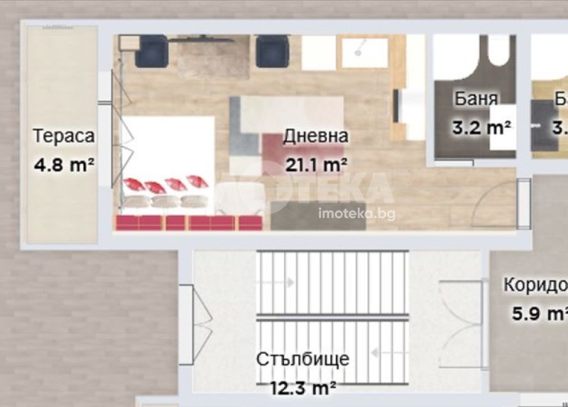 Продава  1-стаен град София , Банишора , 43 кв.м | 98801715