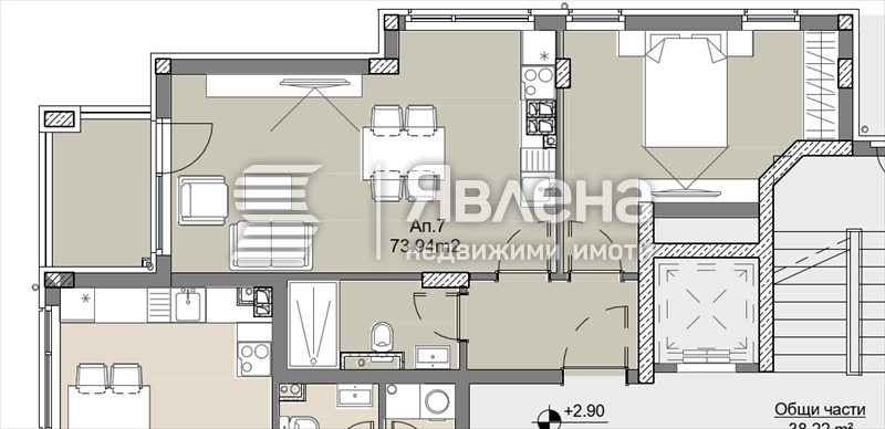 Na prodej  1 ložnice Sofia , Levski , 74 m2 | 37044217 - obraz [5]