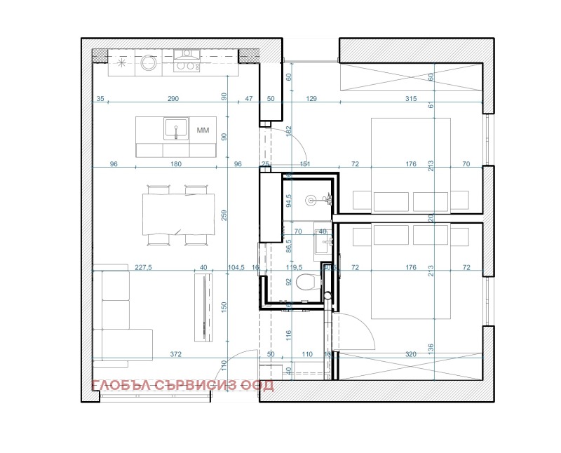 Продава 2-СТАЕН, гр. София, Център, снимка 2 - Апартаменти - 53435349