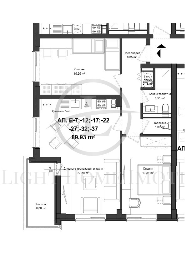 Продаја  2 спаваће собе Пловдив , Гагарин , 102 м2 | 49831432 - слика [4]
