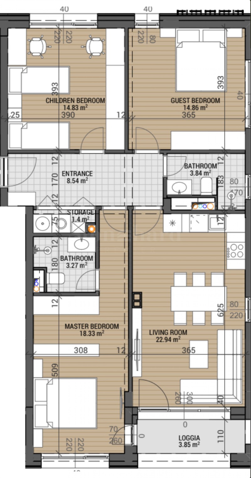 Продава 4-СТАЕН, гр. София, в.з.Малинова долина - Герена, снимка 5 - Апартаменти - 53107462