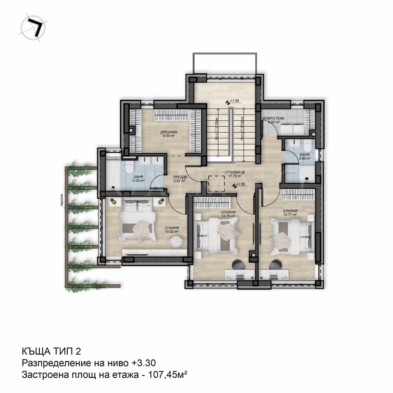 Zu verkaufen  Haus Sofia , Bankja , 199 qm | 40423336 - Bild [6]