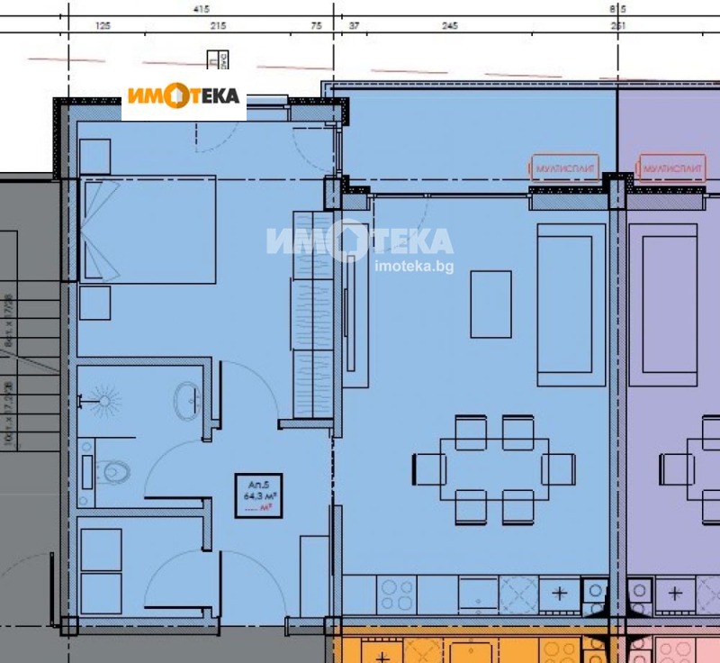 Na prodej  1 ložnice Varna , Vladislav Varnenčik 1 , 72 m2 | 98589768 - obraz [3]